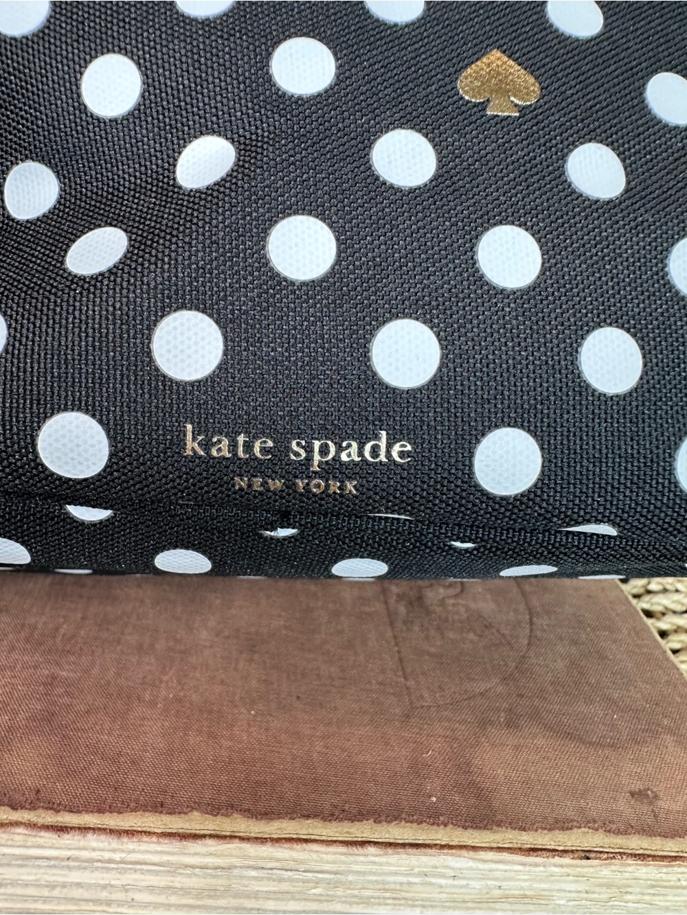 Kate Spade Polka Dot Insulated Lunch Tote Black/White NWT - Picture 7 of 13